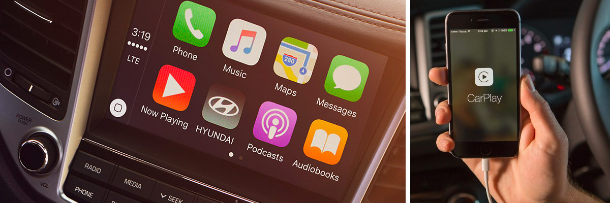 Which Hyundai Models offer Apple CarPlay® and Android Auto™?