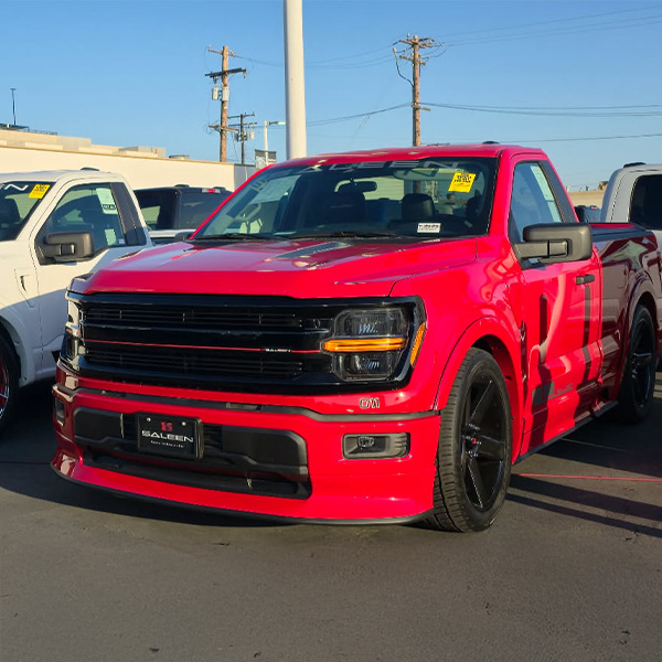 Shot of Saleen Truck on dealership lot