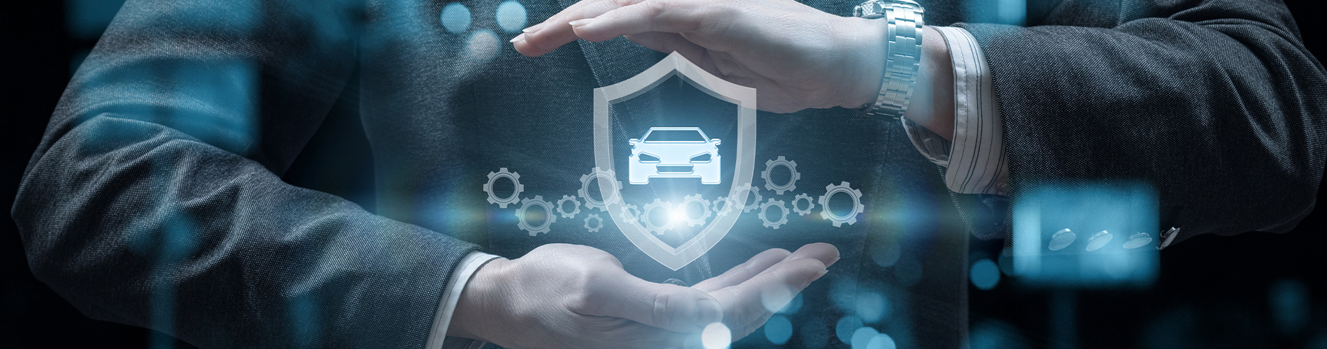 Concept of insurance and protection of vehicles on the roads.