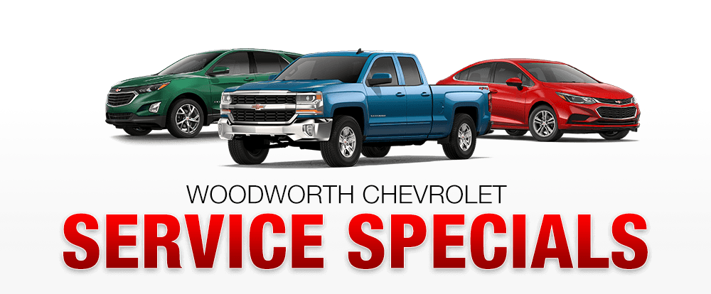 Woodworth Chevrolet ervice Specials