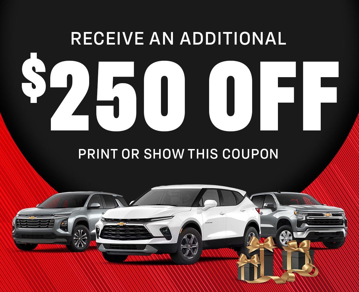 Receive An Additional $250 Off