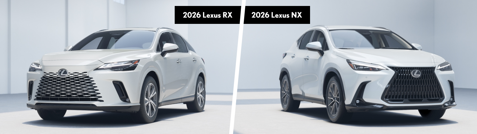 2026 Lexus NX vs. 2026 Lexus RX